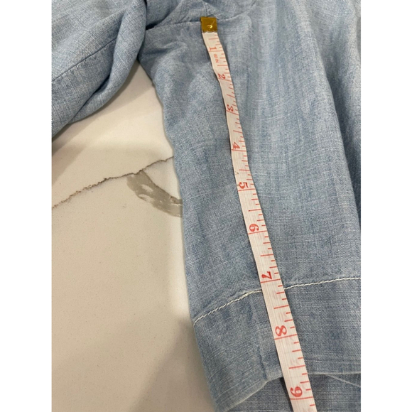 Polo Ralph Lauren Blue Lightweight Cotton Classic Fit Chambray Mens Shorts 38 - Picture 9 of 11